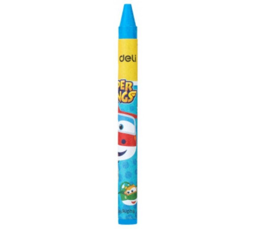 Мелки восковые Deli "Super Wings", пастельные, 24 цвета, картон