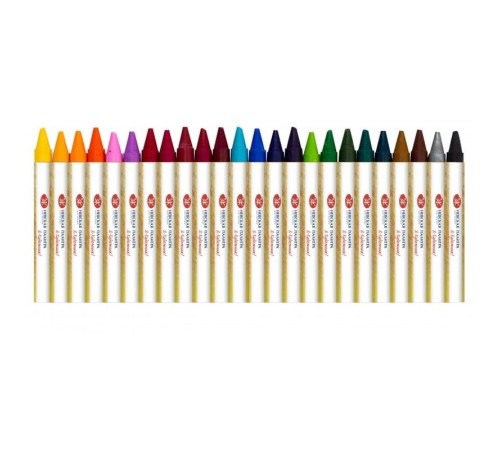 Мелки восковые ЗХК "Я-Художник", 24 цвета, картон