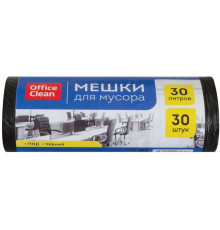 Мешки для мусора OfficeClean, 30 литров, 6 мкм, 30 штук в рулоне