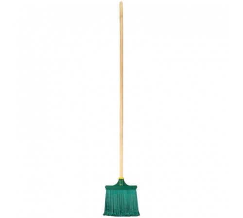 Метла для улицы Vega, малая, плоская распушенная, с деревянным черенком 120см