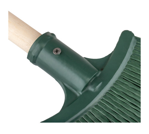 Метла для улицы Vega, плоская веерная, с деревянным черенком 120см