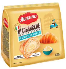 Мини-круассаны "Яшкино" со сливочным кремом, 180 г