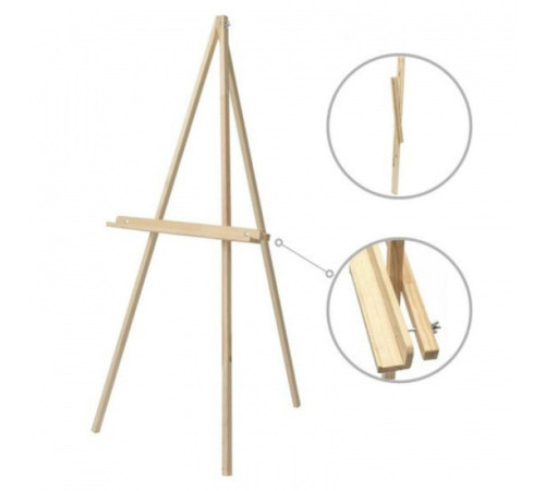 Мольберт-тренога ЗХК "Сонет", 60х75х160 см, сосна