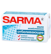 Мыло хозяйственное Sarma отбеливающее, пленка, 140 г.