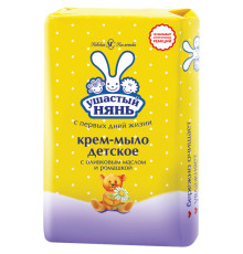 Мыло-крем туалетное Ушастый нянь, детское, с ромашкой, 90 гр.