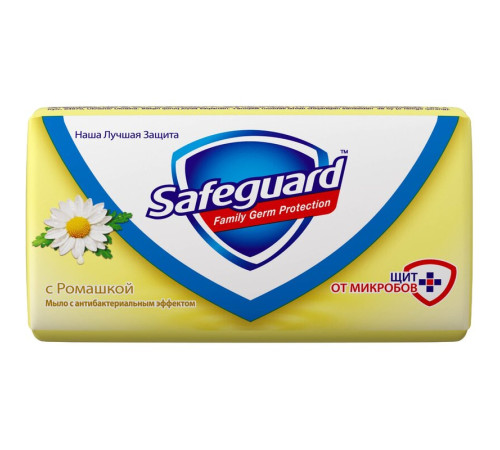 Мыло туалетное твердое Safeguard "Ромашка ", 90 гр