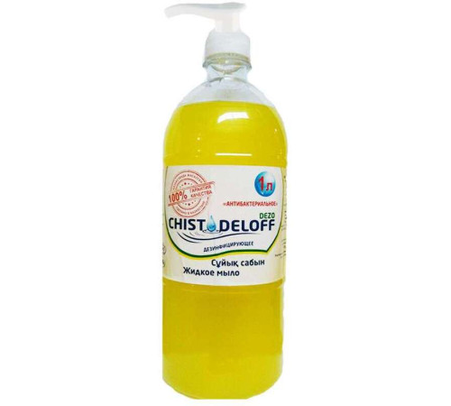 Мыло жидкое Chistodeloff "DEZO", с дозатором, 1 л.