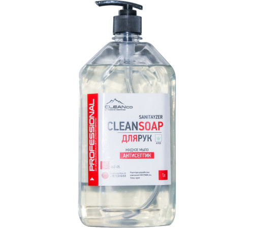 Мыло жидкое CleanSoap "Антисептик" с дозатором, 1000 мл