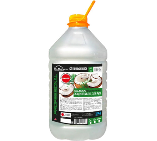 Мыло жидкое для рук "Clean Soap", кокос, 5 л