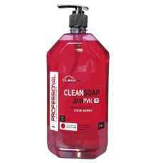 Мыло жидкое для рук "Clean Soap", малина, 1 л