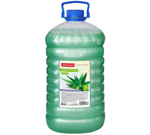 Мыло жидкое OfficeClean "Professional. Алоэ" в канистре, 5 литров