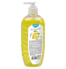 Мыло жидкое Vega "Лимон", с дозатором, 500мл