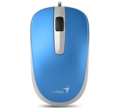 Мышь Genius DX-120, голубая, USB
