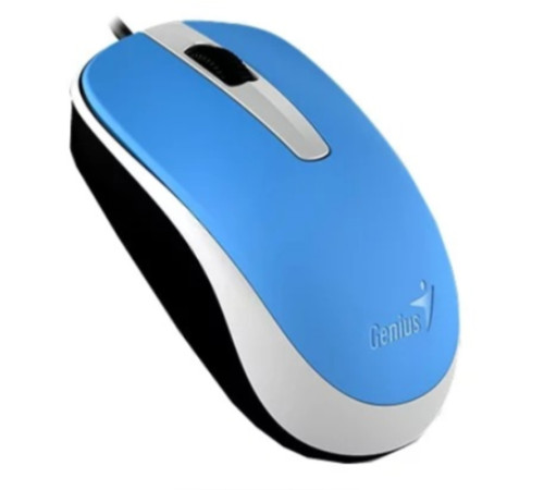 Мышь Genius DX-120, голубая, USB