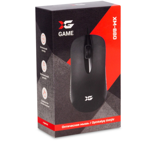 Мышь X-Game XM-880OUB, черная, USB