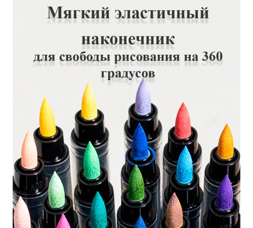 Набор акриловых маркеров Deli HM361, универсальные, 12 цветов