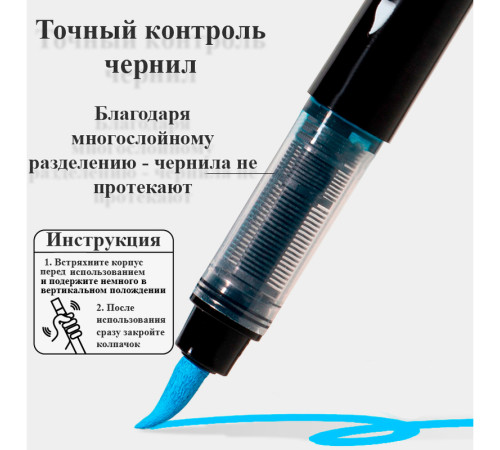 Набор акриловых маркеров Deli HM361, универсальные, 12 цветов