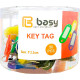 Набор брелков BASY "2080" для ключей, 50 мм., 50 шт/упак, ассорти
