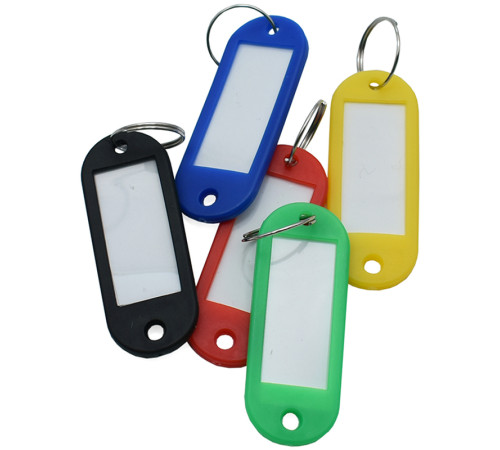 Набор брелков BASY "80102" для ключей, 60 мм., 50 шт/упак, ассорти