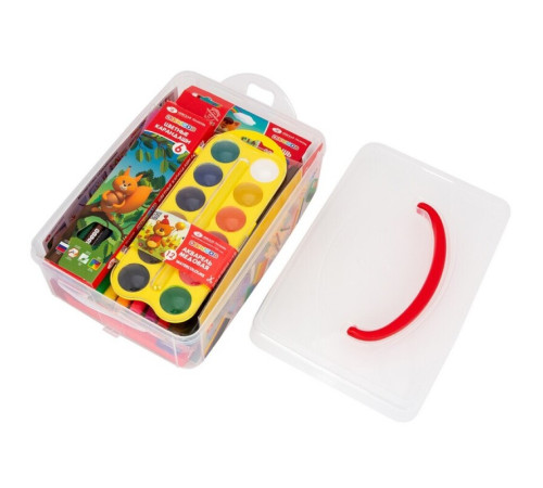 Набор для детского творчества "Цветик", 9 предметов, пластиковый кейс