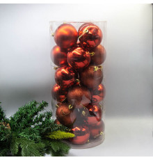 Набор ёлочных шаров "Glisten", 24шт/уп