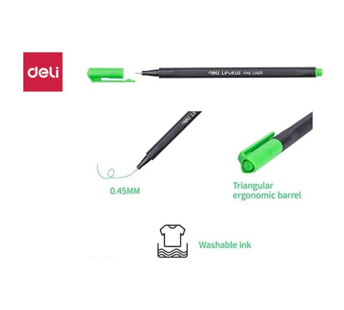 Набор файнлайнеров DELI "Linkus", 6 цветов