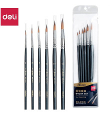 Набор кистей DELI "Arte Nuevo", нейлон 6 штуки в уп.,  №2, 4, 6, 8, 10, 12