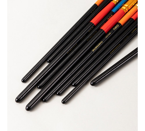 Набор кистей DELI "Color Emotion", 10 шт в уп., Пони №2,3,4,5,6, Щетина №6,8, Синтетика №2,3,4