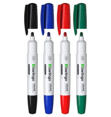 Набор маркеров для доски BERLINGO, 4 цвета в блистере