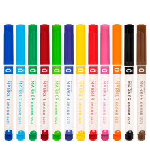 Набор маркеров для доски, DELI "S531", 12 цветов