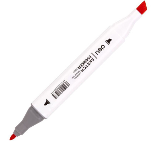 Набор маркеров для скетчинга DELI, двухсторонний 1/7 мм, 36 цветов, пластиковая коробка