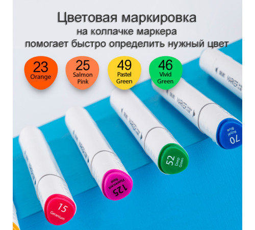 Набор маркеров для скетчинга DELI, двухсторонний 2/7 мм, 80 цветов