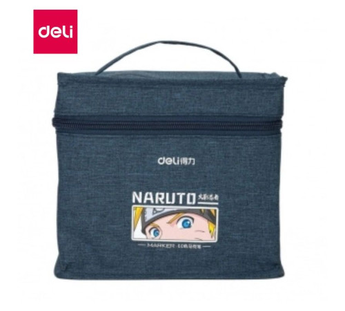 Набор маркеров для скетчинга DELI "Naruto", двухсторонний, 40 цветов