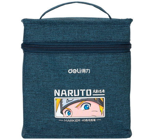 Набор маркеров для скетчинга DELI "Naruto", двухсторонний, 40 цветов