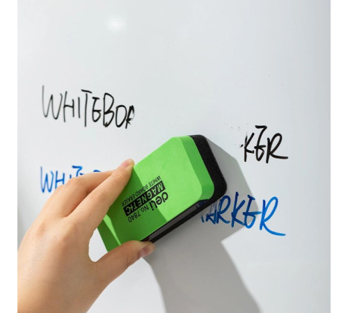 Набор маркеры и губка для доски, DELI "U101", синий и черный