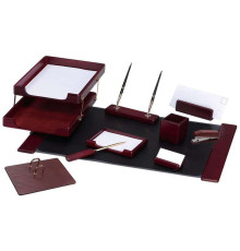 Набор настольный Delucci 10 предметов, красное дерево