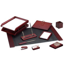 Набор настольный Delucci 10 предметов,  красное дерево