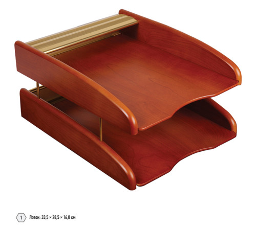 Набор настольный Delucci 6 предметов,  золотой/розовое дерево