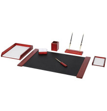 Набор настольный Delucci 7 предметов, красное дерево