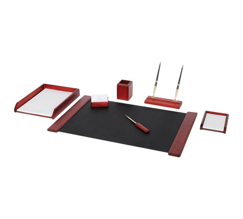 Набор настольный Delucci 7 предметов, красное дерево