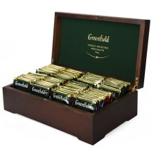 Набор подарочный Greenfield, 8 видов чая в деревянной шкатулке