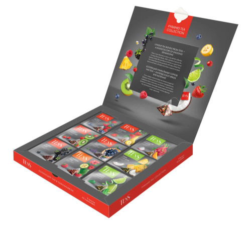 Набор подарочный Tess, 9 сортов по 5 пирамидок