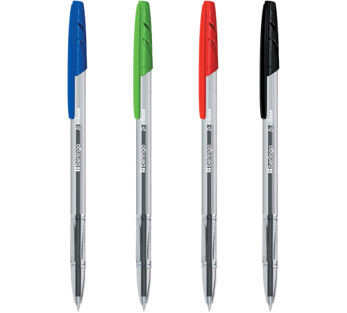 Набор шариковых ручек Berlingo "Tribase" 4 шт., 4цв., 1 мм, грип, европодвес