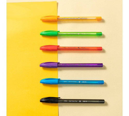 Набор шариковых ручек DELI "Q69" 6 штук, 6 цветов, 0,7 мм, европодвес