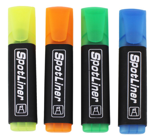 Набор текстовыделителей  BASY "HT801", 4 цвета, 1 - 5 мм