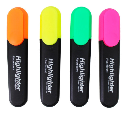 Набор текстовыделителей  BASY "HT806", 4 цвета, 1 - 5 мм