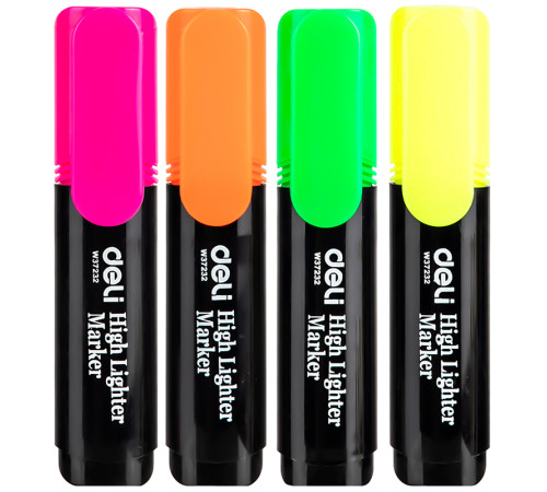 Набор текстовыделителей DELI "Accent" 1-5 мм, 4 цвета