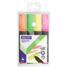 Набор текстовыделителей DELI "i Select" 1-4 мм, 4 цвета