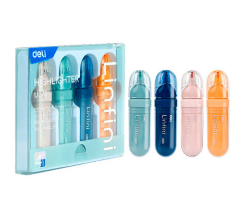 Набор текстовыделителей DELI "Linfini" 1-5 мм, 4 цвета