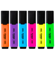 Набор текстовыделителей DELI "U366" 1-5 мм, 6 цветов